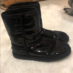Black Sequin Uggs